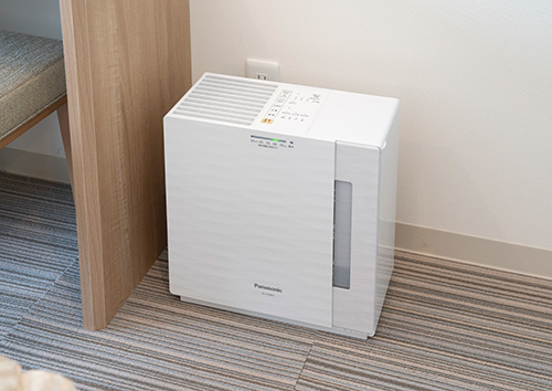 Air purifier with humidifier function