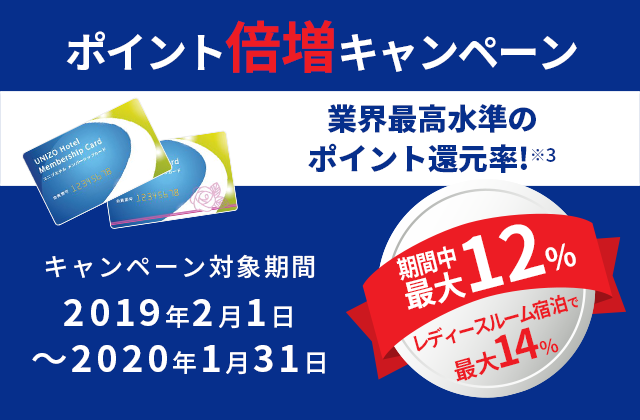 ポイント倍増キャンペーン